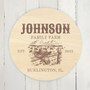 Personalized Ranch Family Name, Farm Round Wood Sign