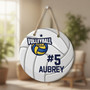 Personalized Volleyball Team, Sport Round Wood Sign Decor