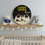Rustic Mountain Round Wood Sign Deer Woodland Nursery Decor