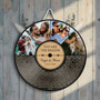 Song Lyrics Wedding Round Wood Sign Soulful First Anniversary Gift