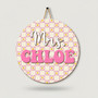 3D Custom Teacher Round Wood Sign Classroom Gift