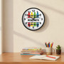 Brighten Any Classroom - Crayon Art Personalized Wall Clock