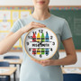 Brighten Any Classroom - Crayon Art Personalized Wall Clock
