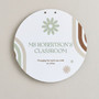 Celebrate Classroom Success Teacher Round Wood Sign