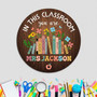 Custom Name Teacher Round Wood Sign Classroom Favorite