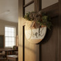 Farmhouse Style Personalized Teacher Round Wood Sign