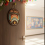 Inspiring You Matter Rainbow Teacher Round Wood Sign