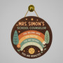Inspiring You Matter Rainbow Teacher Round Wood Sign