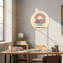 Rustic Birch Teacher Round Wood Sign Classroom Welcome Decor