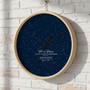 Capture Your Special Night - Personalized Star Map Wall Clock