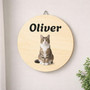 Honoring Your Feline Friend Animal Round Wood Sign