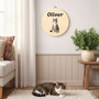 Honoring Your Feline Friend Animal Round Wood Sign