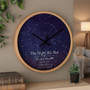 Night We Met Star Map Anniversary Personalized Wall Clock