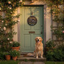 No Need to Knock Custom Dog Animal Round Wood Sign