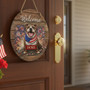 Patriotic Paws USA Anniversary Animal Round Wood Sign