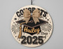 Personalized Graduation Round Wood Sign Custom Congrats Keepsake