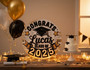 Personalized Graduation Round Wood Sign, Gifts Decor