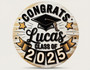 Personalized Graduation Round Wood Sign, Gifts Decor