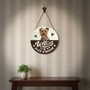 Personalized Home Animal Round Wood Sign for Pet Lovers