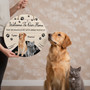 Personalized Pets Face, Animal Round Wood Sign Welcome Decor