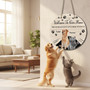 Personalized Pets Face, Animal Round Wood Sign Welcome Decor