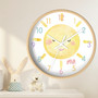 Sunshine Nursery Decor - Personalized Wall Clock for Kids