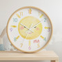 Sunshine Nursery Decor - Personalized Wall Clock for Kids