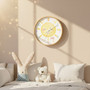 Sunshine Nursery Decor - Personalized Wall Clock for Kids