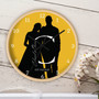 Timeless Mr & Mrs Photo Silhouette Personalized Wall Clock