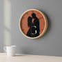 Timeless Mr & Mrs Photo Silhouette Personalized Wall Clock