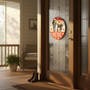 Valentine XOXO Custom Animal Round Wood Sign for Pet Lovers