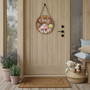 An Animal-Themed Farm Round Wood Sign to Celebrate Your Baby