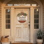 Faithful Christmas Round Wood Sign, Christ-Centered Porch Decor