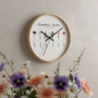 Grandma�s Birth Flower Garden - A Personalized Wall Clock Gift