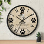 Honoring a Loyal Friend - Photo Personalized Wall Clock