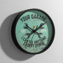 Expert's Workspace - Personalized Wall Clock for Custom Garages