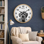 Forever Friends - Custom Pet Portrait Personalized Wall Clock