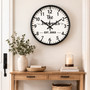 Heart of the Home - Personalized Wall Clock with Family Name