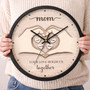 Infinite Bond Personalized Wall Clock for Mom's Loving Home