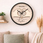 Infinite Bond Personalized Wall Clock for Mom's Loving Home