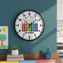 Positive Affirmations Crayon Personalized Wall Clock for Teachers