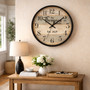 Your Family Story - Rustic Wood Plank Personalized Wall Clock