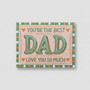 Best Dad Ever - Elegant Letterpress Father's Day Greeting Card