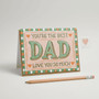 Best Dad Ever - Elegant Letterpress Father's Day Greeting Card
