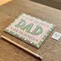 Best Dad Ever - Elegant Letterpress Father's Day Greeting Card