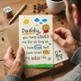 Celebrating First Father's Day Greeting Card from Baby and Kids
