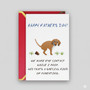 Pawsome Dog Dad Greeting Card - Heartfelt Father's Day Gift for Him