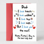 Your Dog's Favorite Human - Funny Father's Day Greeting Card