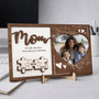 Cherished Mom Photo Puzzle Piece Layer Wood Sign Keepsake Cherished Mom Photo Puzzle Piece Layer Wood Sign Keepsake