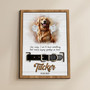 Cherished Pet Portrait Layer Wood Sign Collar Holder